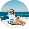 view-young-attractive-woman-relaxing-luxury-yacht-floating-blue-sea